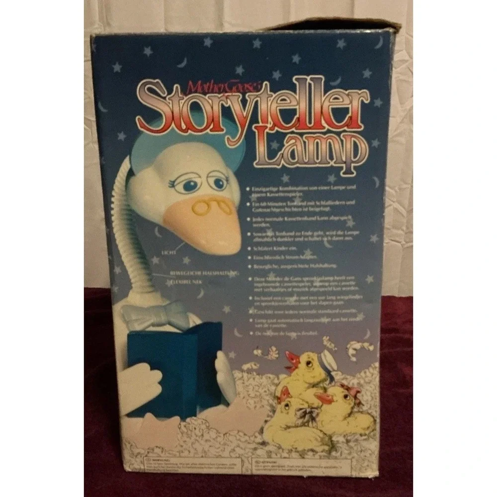 Vintage 1992 Safe & Sound‎ Mother Goose Storyteller Lamp Light, Works